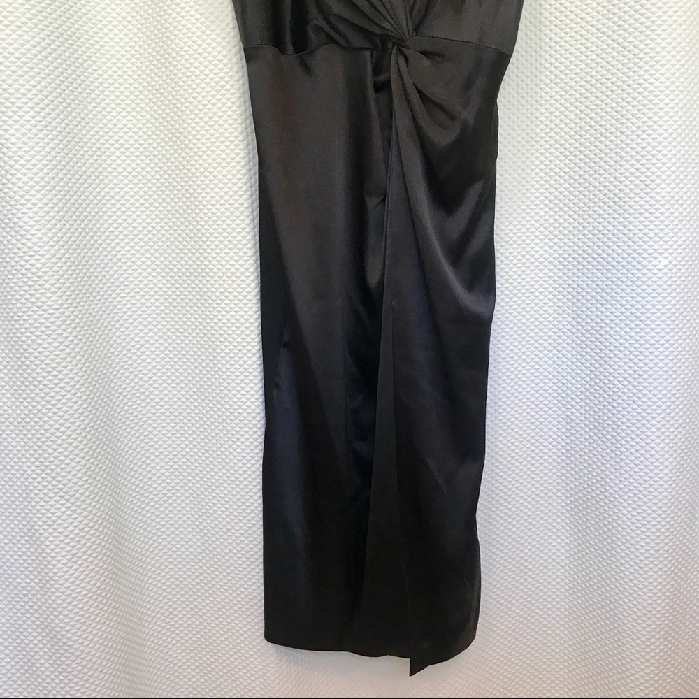 Nordstrom Jill Stuart Black Satin Dress Size 12 - Picture 4 of 8